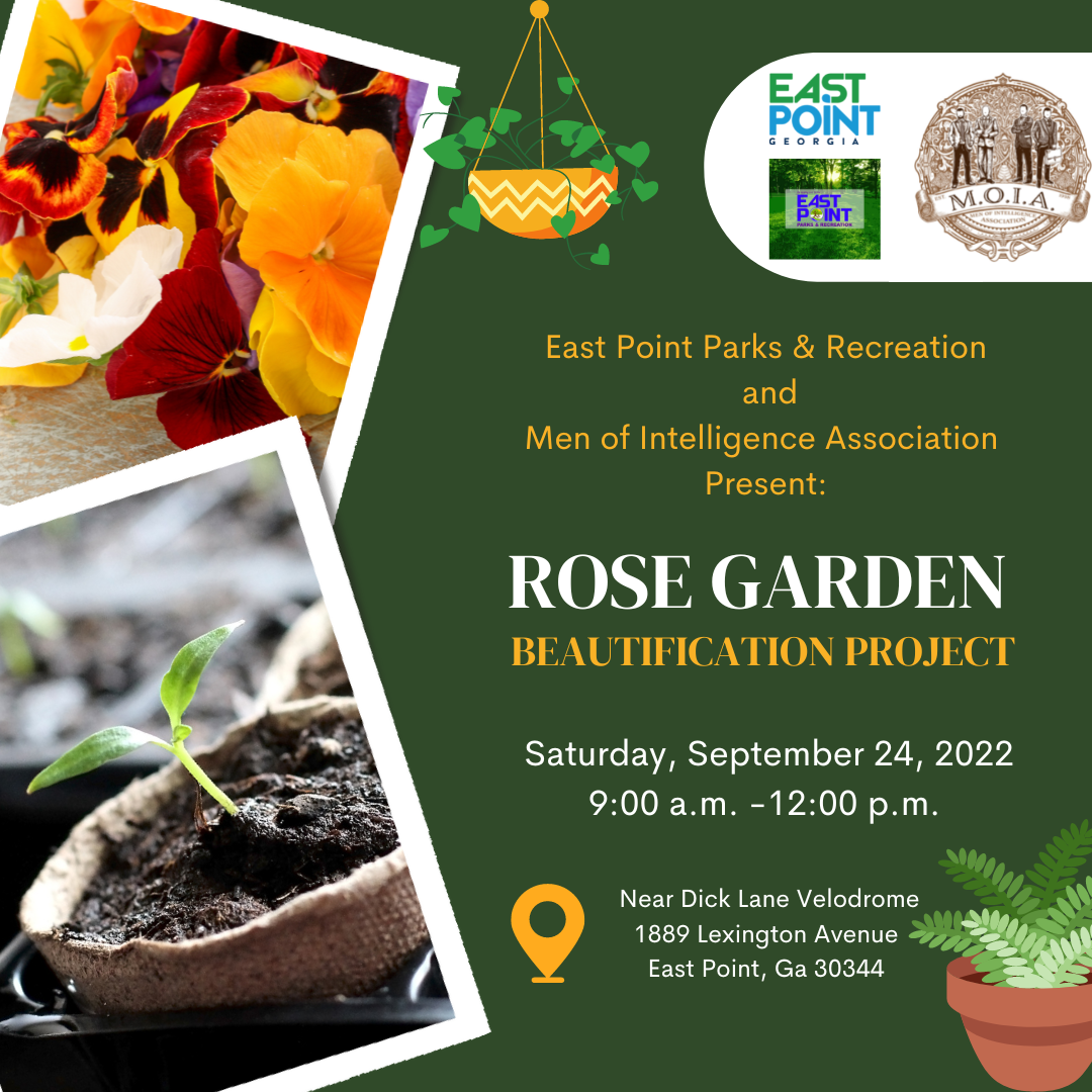 Rose Garden Beautification Project Flyer