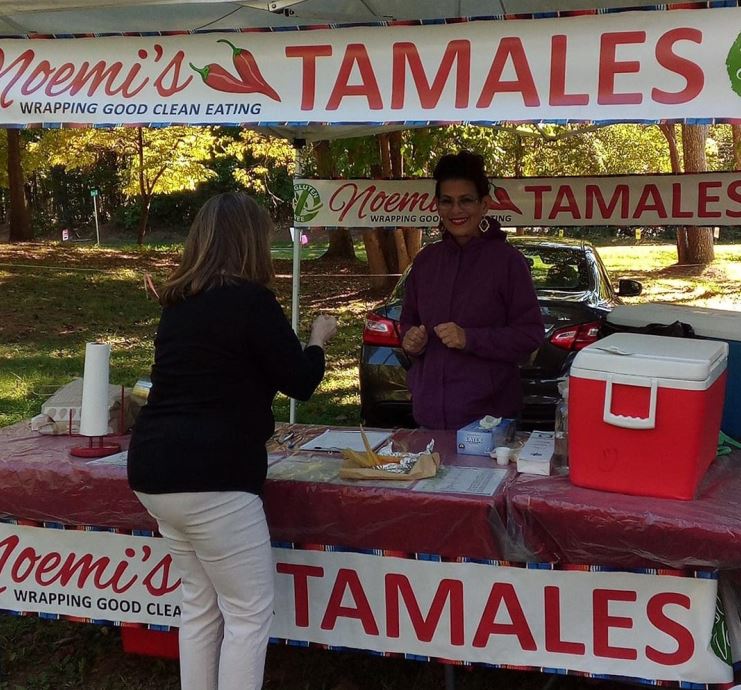 Tamales stand