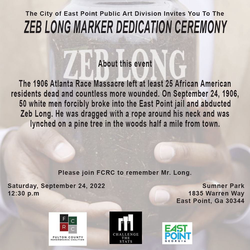 Zeb Long Marker Dedication Flyer