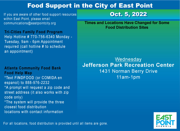 Food Support Oct. 5