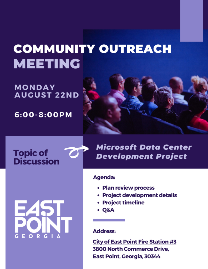 Community Outreach Meeting for Microsoft Data Center Development Project