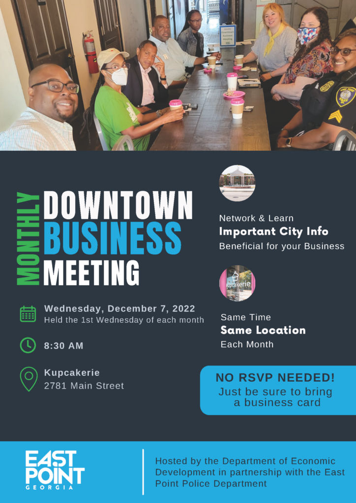 Monthly Downtown Business Meeting