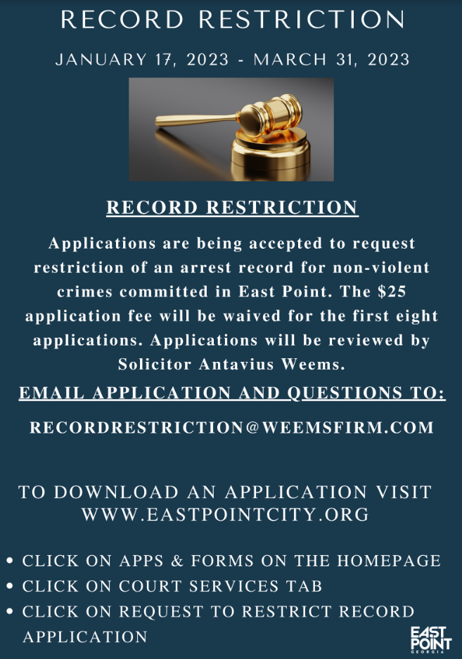 East Point Municipal Court – Record Restriction