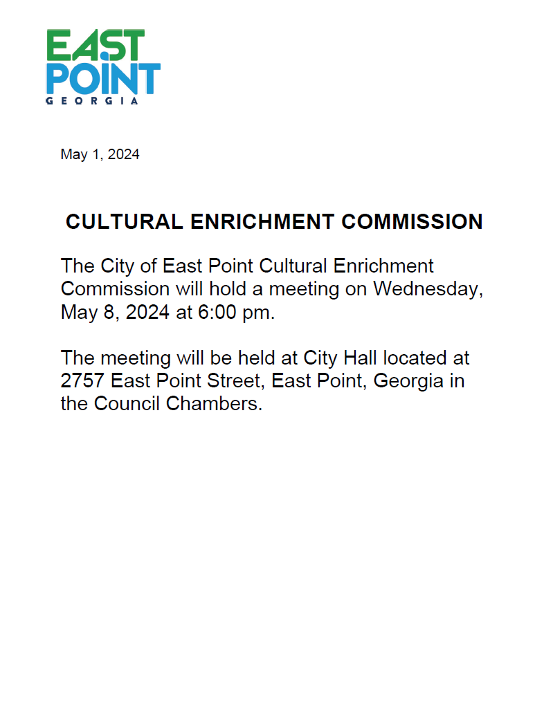 Cultural Enrichment Commission Meeting